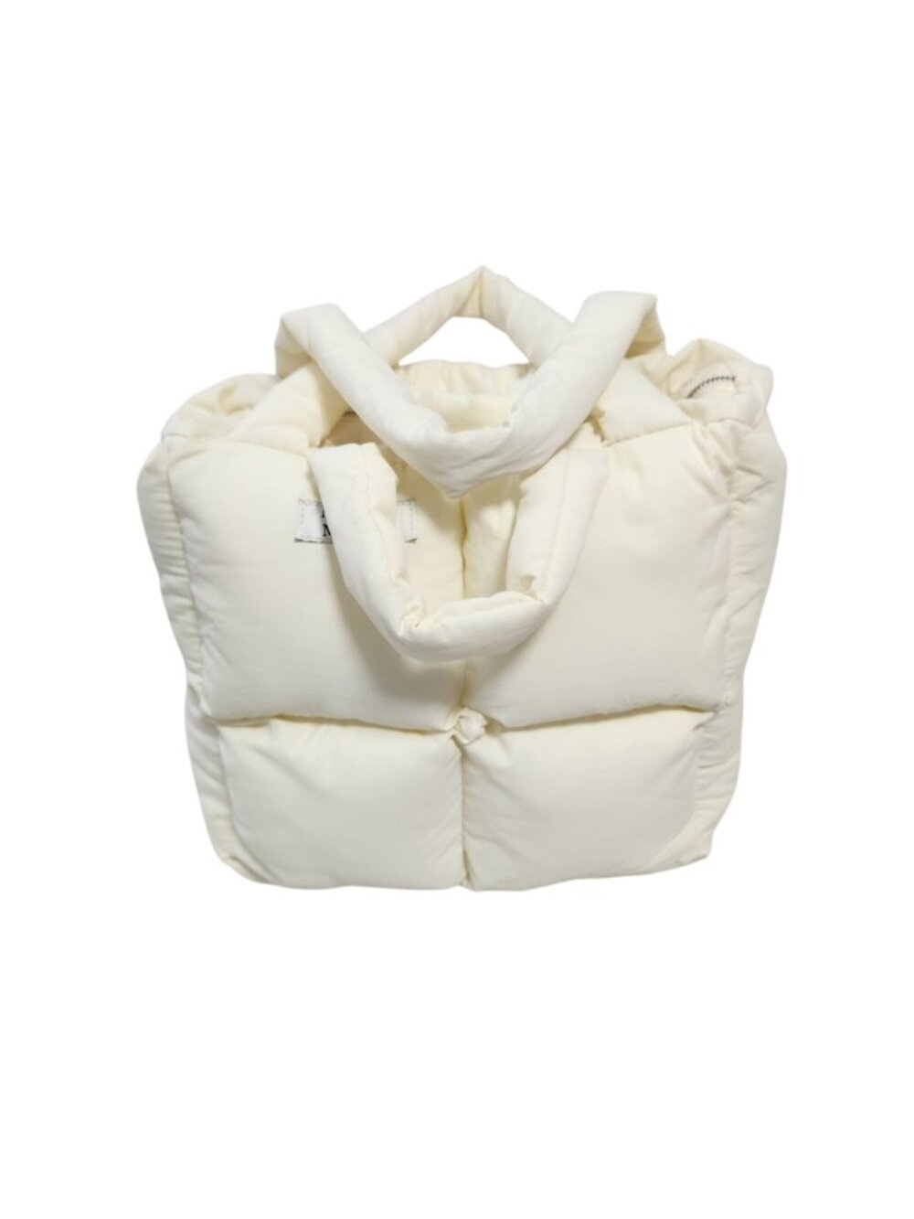 My Mum Made It Cream Puffer Tote Bag